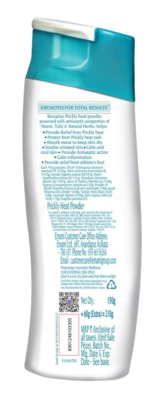 BoroPlus Ice Prickly Heat Powder Icy Cool (150g+60g)