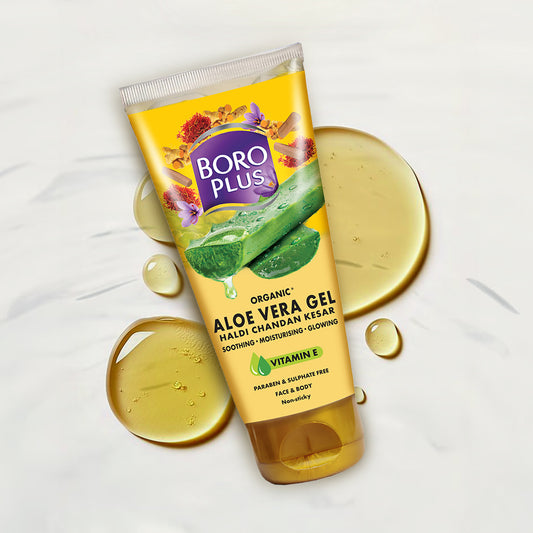 BoroPlus Aloe Vera Gel - Haldi Chandan Kesar Organic 150 ml