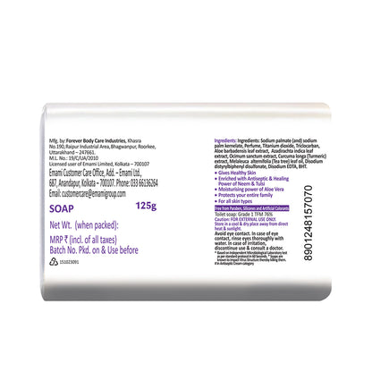 BoroPlus Antiseptic + Moisturing Soap with Neem, Tulsi & Aloe Vera (125gx8)