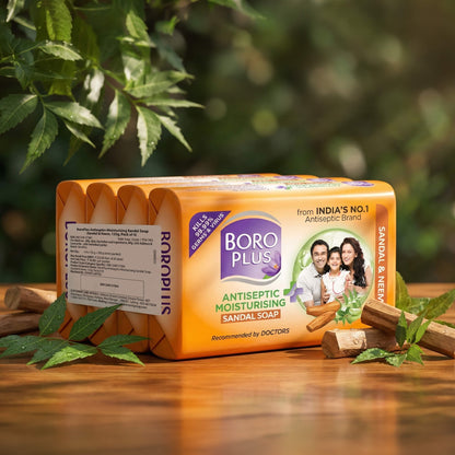 BoroPlus Antiseptic Moisturising Sandal Soap with Sandal & Neem