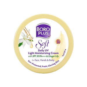 BoroPlus Soft Daily UV Light Moisturising Cream with SPF 30 PA+++ & Ginger Lily