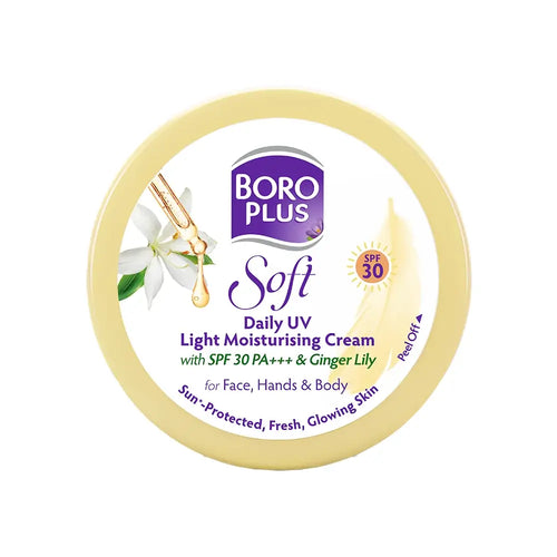 BoroPlus Soft Daily UV Light Moisturising Cream with SPF 30 PA+++ & Ginger Lily
