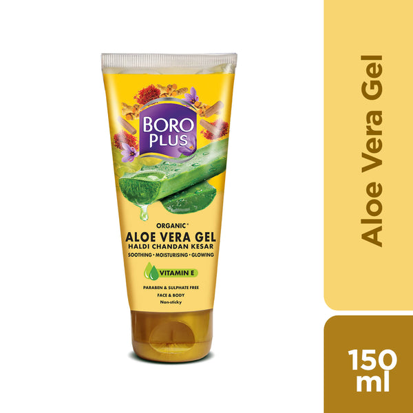 BoroPlus Aloe Vera Gel - Haldi Chandan Kesar Organic 150 ml