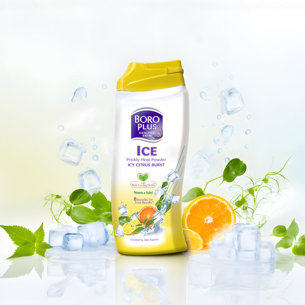 BoroPlus Icy Prickly Heat Powder Icy Citrus Burst (400g)