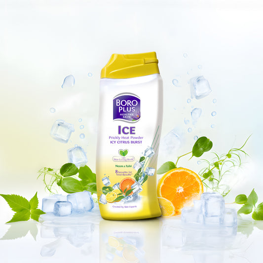 BoroPlus Prickly Heat Powder – Icy Citrus Burst (150 gm)